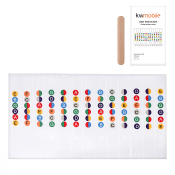 Set autocolante pentru chitara Kwmobile Multicolor Plastic 46569.03