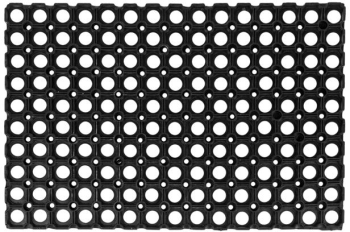 Covoras negru pentru usa intrare din cauciuc perforat 60x40 cm 