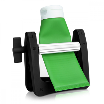 Dispenser pasta de dinti Kwmobile Negru/Alb Plastic 45488.02