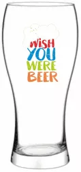 Pahar bere WISH YOU WERE BEER 