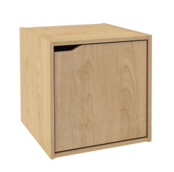 Raft pardoseala cu usa mdf natur 35x35x35 cm 