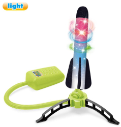Set Jucarie Lansator de Rachete din Spuma cu lumini 3 Rachete multicolor 