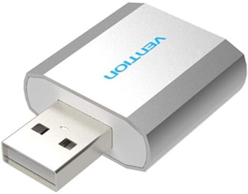 Placa de sunet Vention USB External Sound Card Silvery Metal 