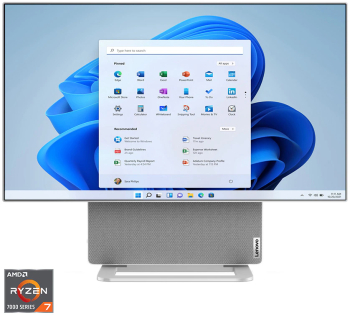 Sistem All-in-One Lenovo Yoga AIO 7 27 inch QHD IPS AMD Ryzen 7 8845HS 32GB 1TB SSD AMD Radeon 780 Graphics Windows 11 Home Cloud Grey 