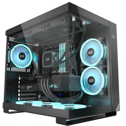 Carcasa PcCOOLER C3 T500 ARGB BK Middle Tower Fara sursa Black 