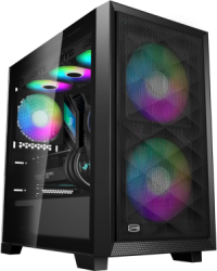 Carcasa PCCOOLER C3D310 ARGB BK MiniTower Fara sursa Black 