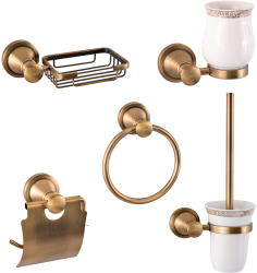 Set accesorii baie 5 piese bronz antichizat 