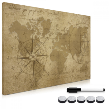 Tabla magnetica Navaris MDF 60 x 40 cm marker magneti 45365.09 