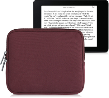 Husa Universala Kwmobile 7 - 8 inch pentru eBook Visiniu Textil 57397.151 
