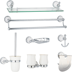 Set sapte piese accesorii baie wite-chrom 