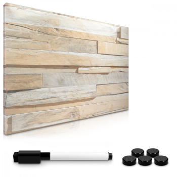 Tabla magnetica Navaris MDF 60 x 40 cm marker magneti 41131 