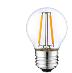 Bec LED Filament Transparent 4W G45 E27 Lumina Calda de Exterior 