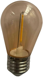 Bec LED Filament Vintage 1W ST45 E27 Lumina Calda de Exterior 