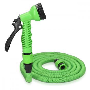 Furtun de gradina extensibil de 30 m Navaris tub dublu de latex pistol de pulverizare cu 7 modele 47275.1