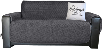 Husa de canapea reversibila Sherpa Jemidi 191 x 224 cm Gri Poliester 55062.01 