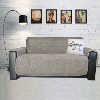 Husa de canapea reversibila Sherpa Jemidi 191 x 279 cm Bej Poliester 55063.11 