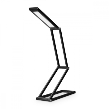 Lampa de birou pliabila cu LED si microUSB Kwmobile Negru Aluminiu 40590.01