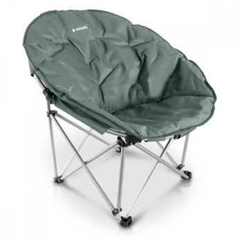 Scaun pliabil de exterior Navaris Suporta pana la 150 kg Captusit Gri 45134.1.22 