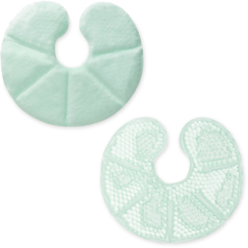 Set 2 Tampoane cu gel pentru sani Navaris calde sau reci Reutilizabile Verde 52153.03