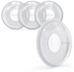 Set 4 Cupe de colectare a laptelui matern Navaris din polipropilena fara silicon si fara BPA 52763.01