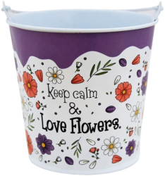 Suport ghiveci 10 cm Keep calm & love flowers 