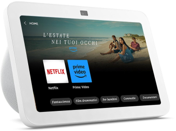 Boxa inteligenta Amazon Echo Show 8 (3nd Gen) 8 inch Touch Screen Camera 13 MP Wi-Fi Bluetooth Alba