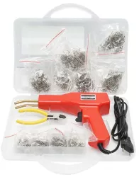 Aparat tip pistol de lipit/sudat plastic cu trusa capse si cleste 50 W Breckner Germany 