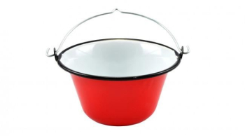 Ceaun pentru servire emailat 0.8 L rosu Perfect Home 