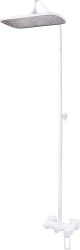 Coloana de dus slim cu doua functii alb 