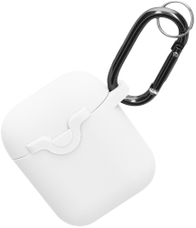 Husa Casti Kwmobile pentru Apple Airpods 1/Airpods 2 Alb Silicon KWM0000253D001C 