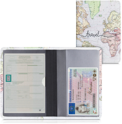 Husa pentru documente auto Kwmobile Multicolor Piele ecologica 50104.10 