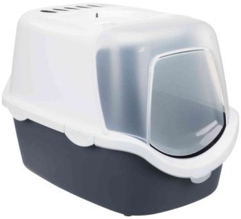 Trixie Litiera cu Acoperis Vico 40x40x56 cm Gri/Alb 40341 