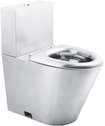 Vas wc din inox pe pardoseala cu rezervor 620x370x680 mm BIOLUX BL-908P 