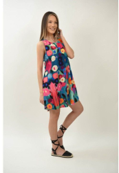 ROCHIE SCURTA FARA MANECI SPLENDIDO MULTICOLORA TALIE UNICA Multicolora 