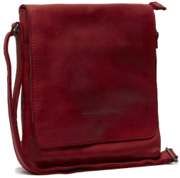 Geanta de umar unisex din piele naturala The Chesterfield Brand Duncan Rosu 
