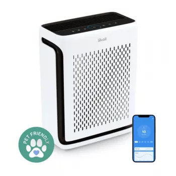Purificator de aer Levoit Vital 100S 52 m2 Functii inteligente Wi-Fi Compatibil cu Google Assistant si Amazon Alexa Functionare silenti 