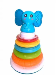 Cercuri muzicale elefant Multicolor 3+ Huanger HE0295 