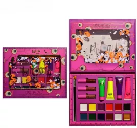 Set Produse de Pictat Fata KEVIN & COCO Halloween 12 culori 3 Rujuri 4 Tuburi Vopsea 25.5 x 20.5 x 2.6 cm Multicolor 