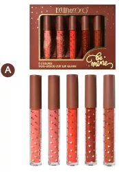 Set Rujuri de Buze KEVIN & COCO Be Mine 5 Culori 14.4 x 10.9 x 2.5 cm Roz/Rosu Varianta A 