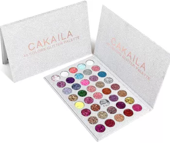 Trusa de machiaj paleta de glitter / sclipici cu 40 de culori Flippy
