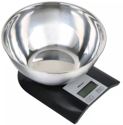 Cantar bucatarie cu bol Kinghoff KH 1828 5 kg 2 l display LCD TARA Negru 