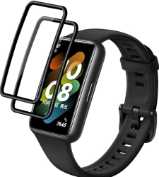 Set 2 folii de protectie smartwatch 3D compatibile Huawei honor band 7 8 