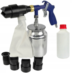 Pistol de sablare cu recuperator + 4 duze 1L 1kg G01196 