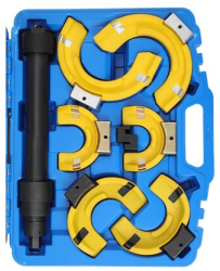 Set compresie arcuri auto 7 piese max 4500 kg Otel Universal 