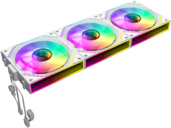 Kit Ventilatoare Gamemax FN12A-S3I RGB LED 120mm set 3 buc White