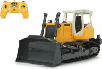 Buldozer RC cu telecomanda Liebherr / Lungime 35 cm / Scara 1 20 / 2.4 Ghz / Sunete / Lumina LED fata / 8+ 