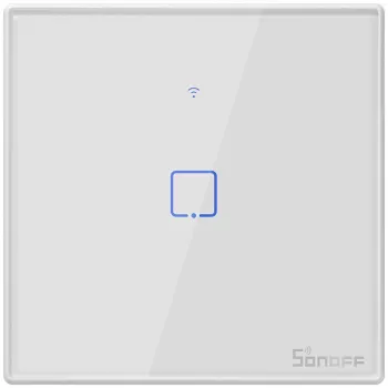 Intrerupator Smart cu Touch WiFi + RF 433 Sonoff T2EU1C TX 1 canal 