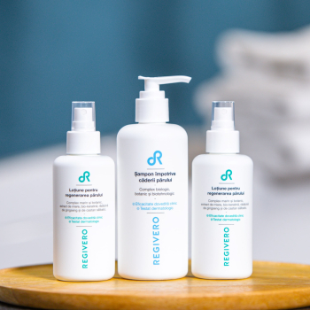 Set Regivero - Tratament natural profesional pentru regenerarea si cresterea parului 