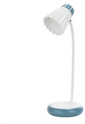 Lampa de birou LED Home H-612 Acumulator 1200mAh Control touch 3 moduri Incarcare USB 3W - Albastru 