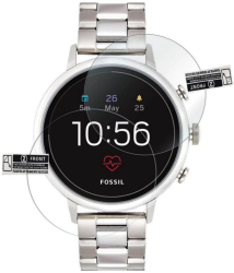 Set 2 folii de protectie din sticla securizata pentru smartwatch 2.5D 9H compatibile cu Fossil Q Venture GEN4 